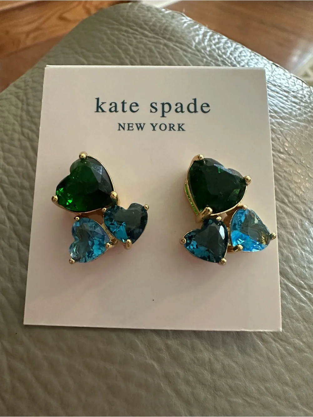 $98 KATE SPADE My Love Heart Cluster Studs NEW